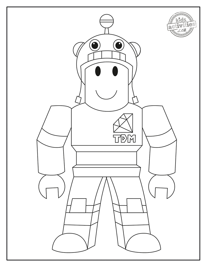 Free Roblox Coloring Pages for Kids to Print & Color | Kids Activities Blog