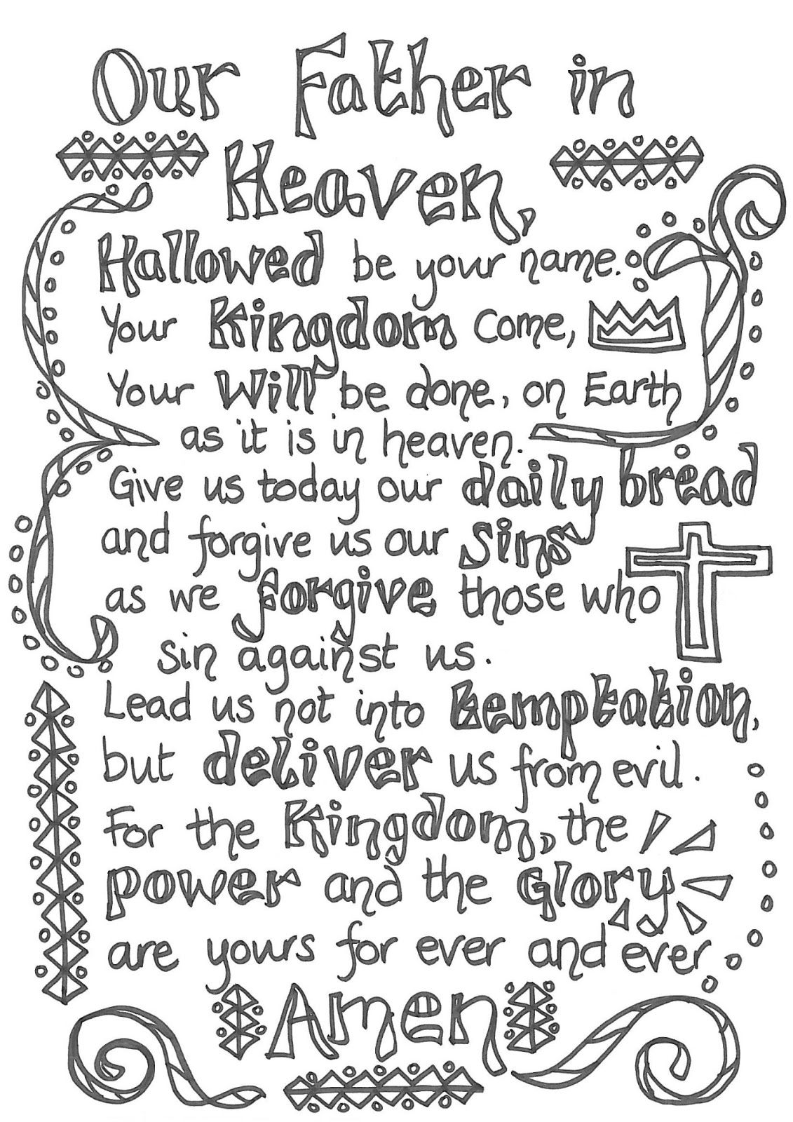 Flame: Creative Children's Ministry: Prayers to colour in!