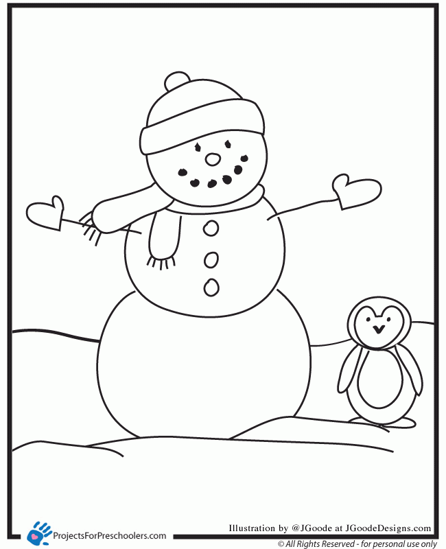 Printable Snowman Coloring Sheets - Pipevine.co