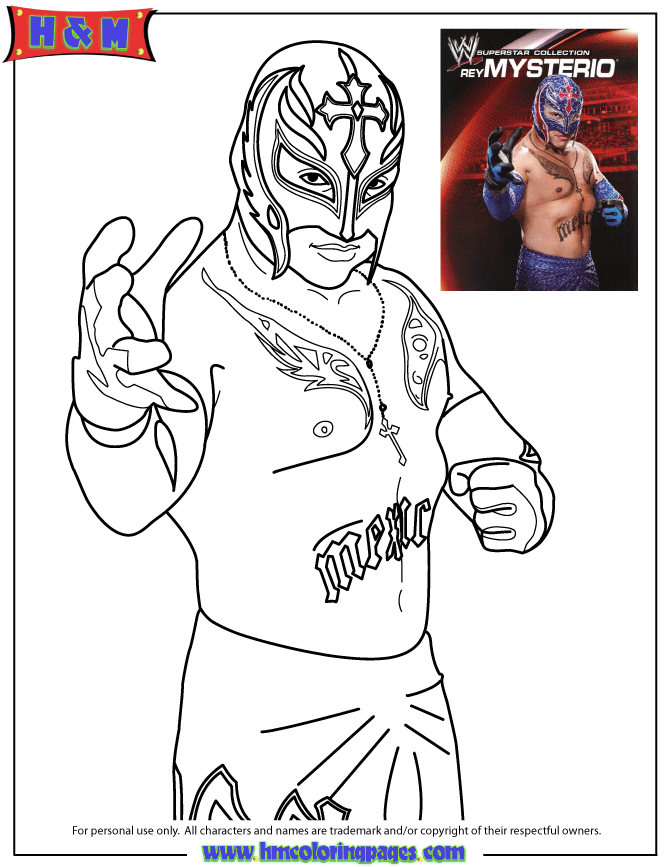 Coloring Pages Of Wwe Wrestlers - Coloring Home