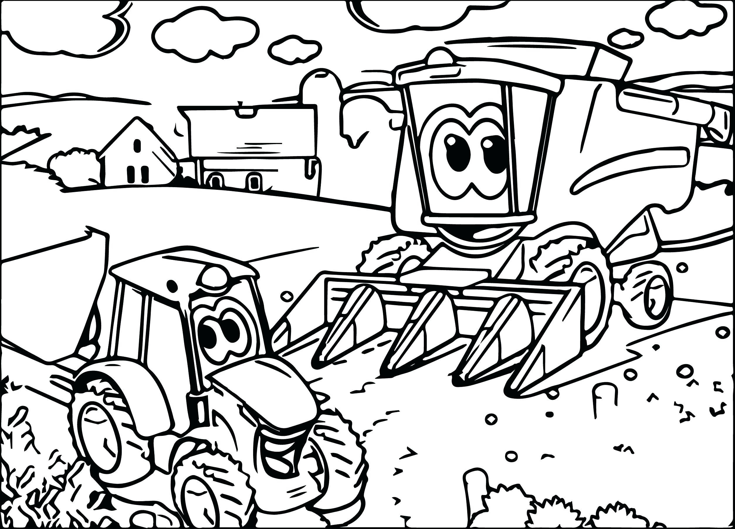 Johnny Tractor Coloring Pages - Coloring Home