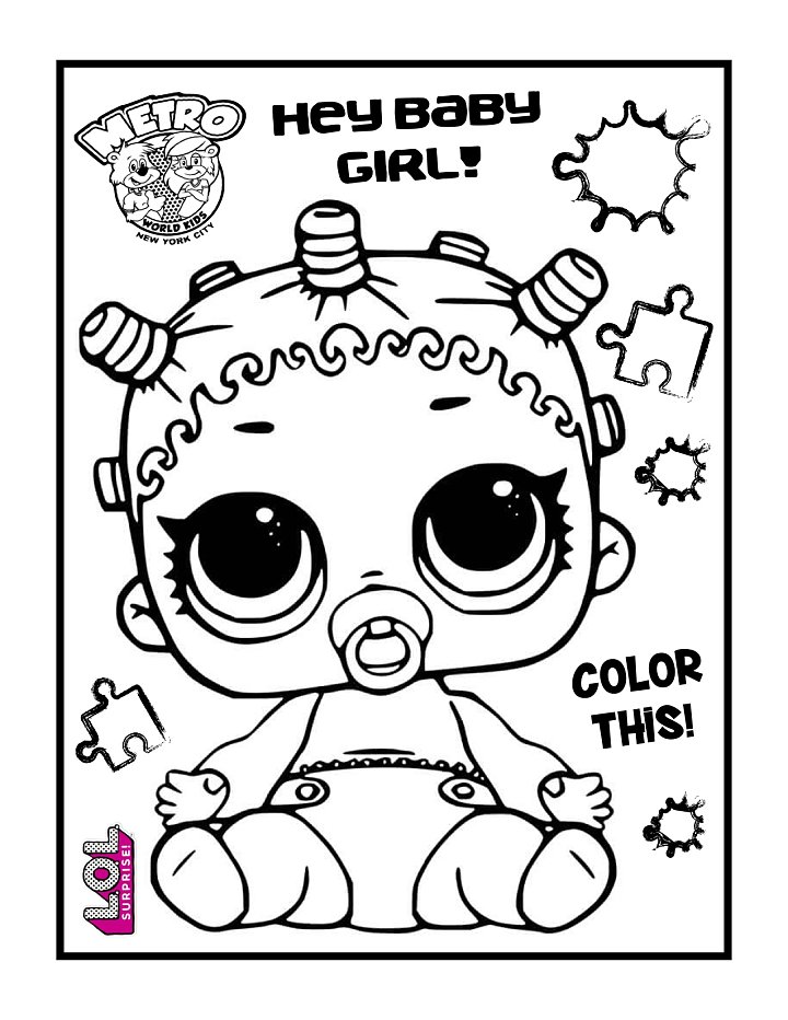 LOL Dolls Coloring Page 4 · Metro World Kids