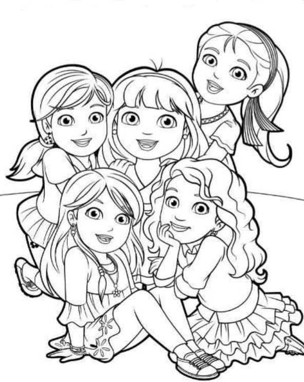 Dora And Friends Coloring Pages STVX Kids-N-Fun | 6 Coloring ...