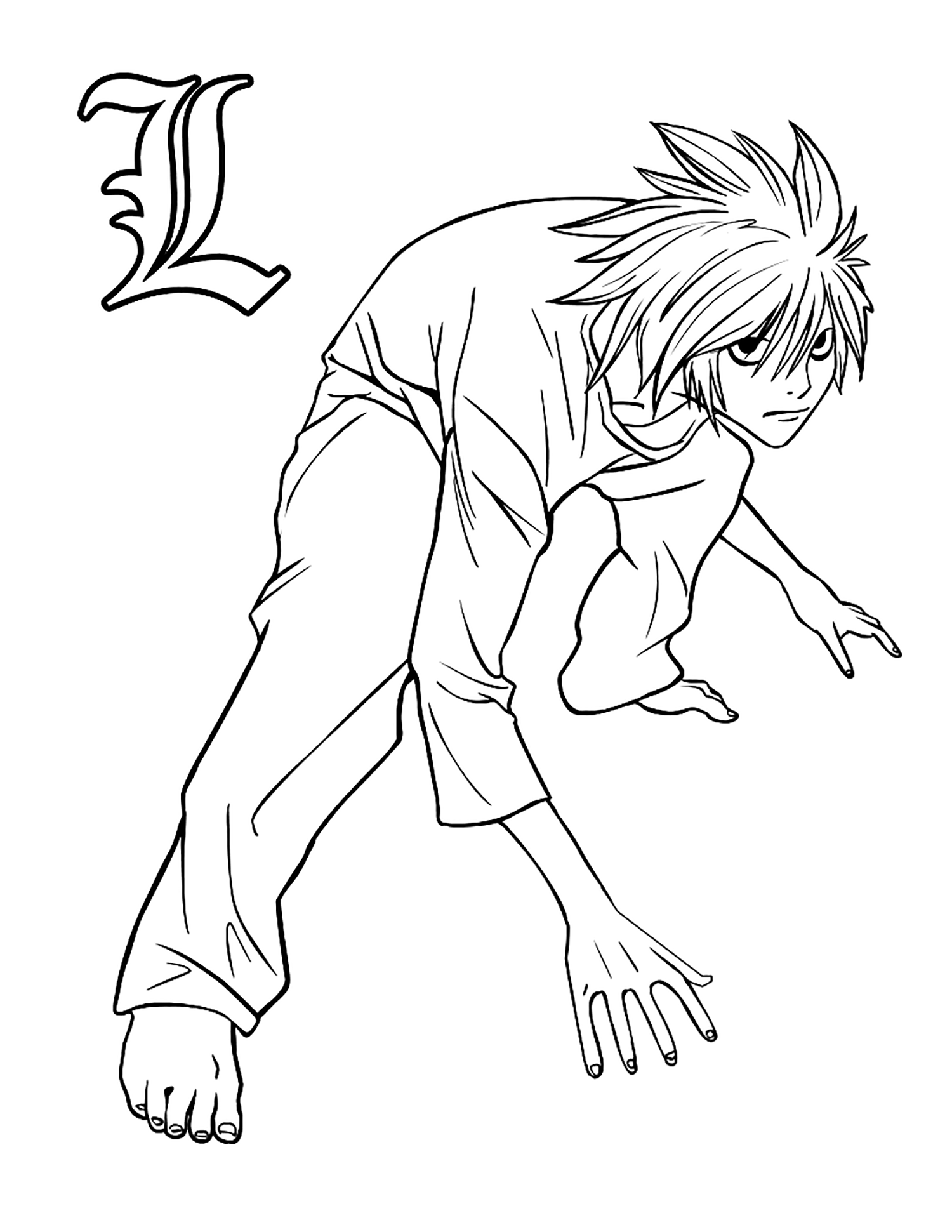 Death Note Coloring Pages - Coloring Home