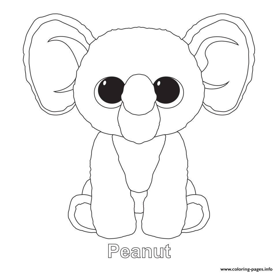 Coloring Book : Coloringes 1469293271peanut Beanie Boo ...