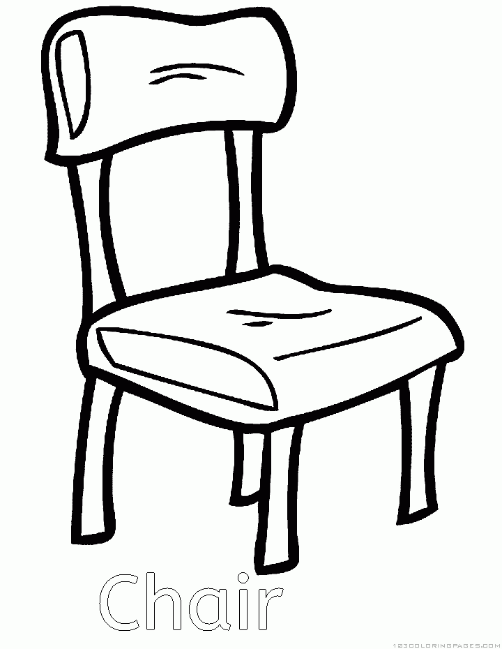 Child Chair Coloring Page