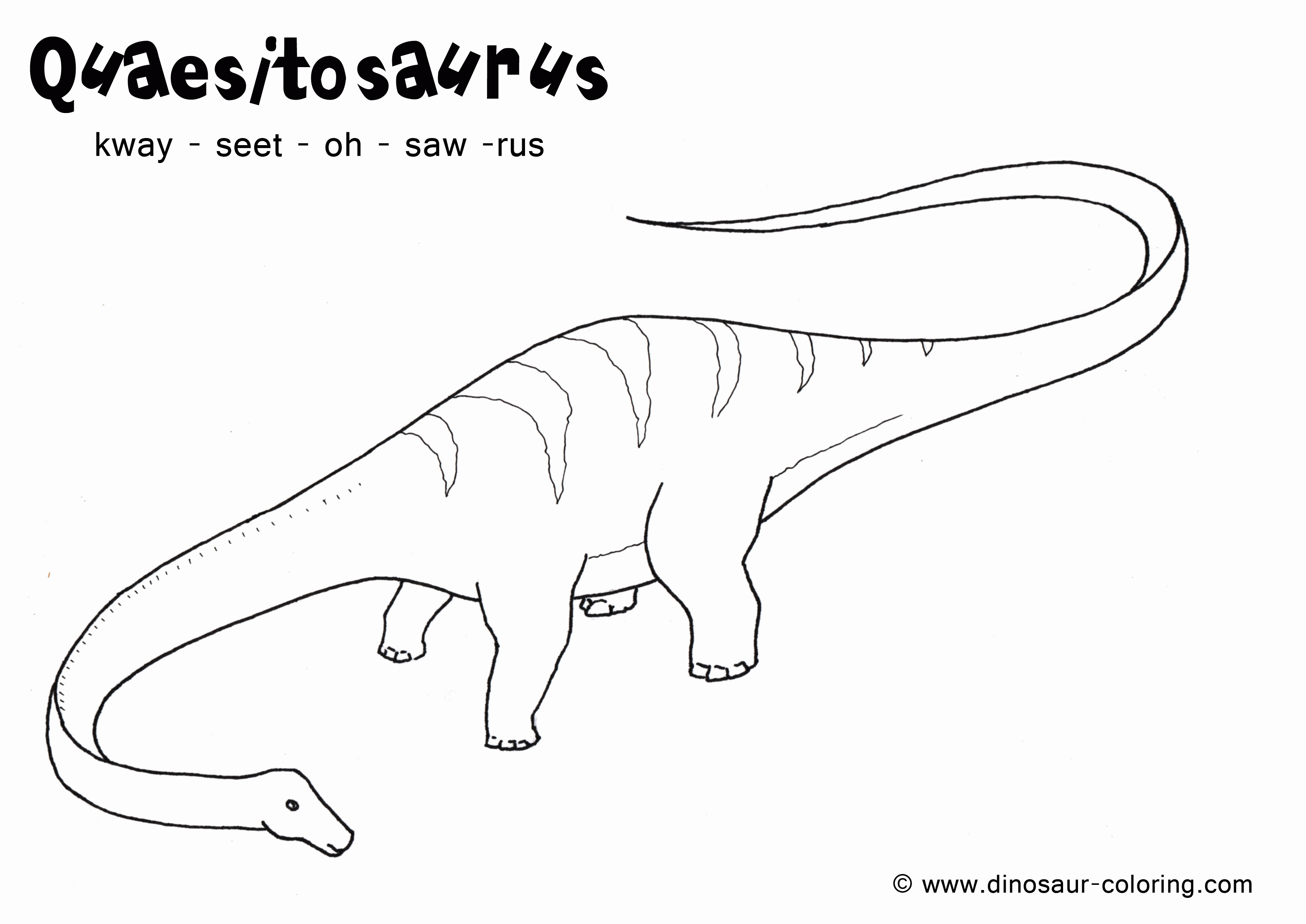 Quaesitosaurus Coloring