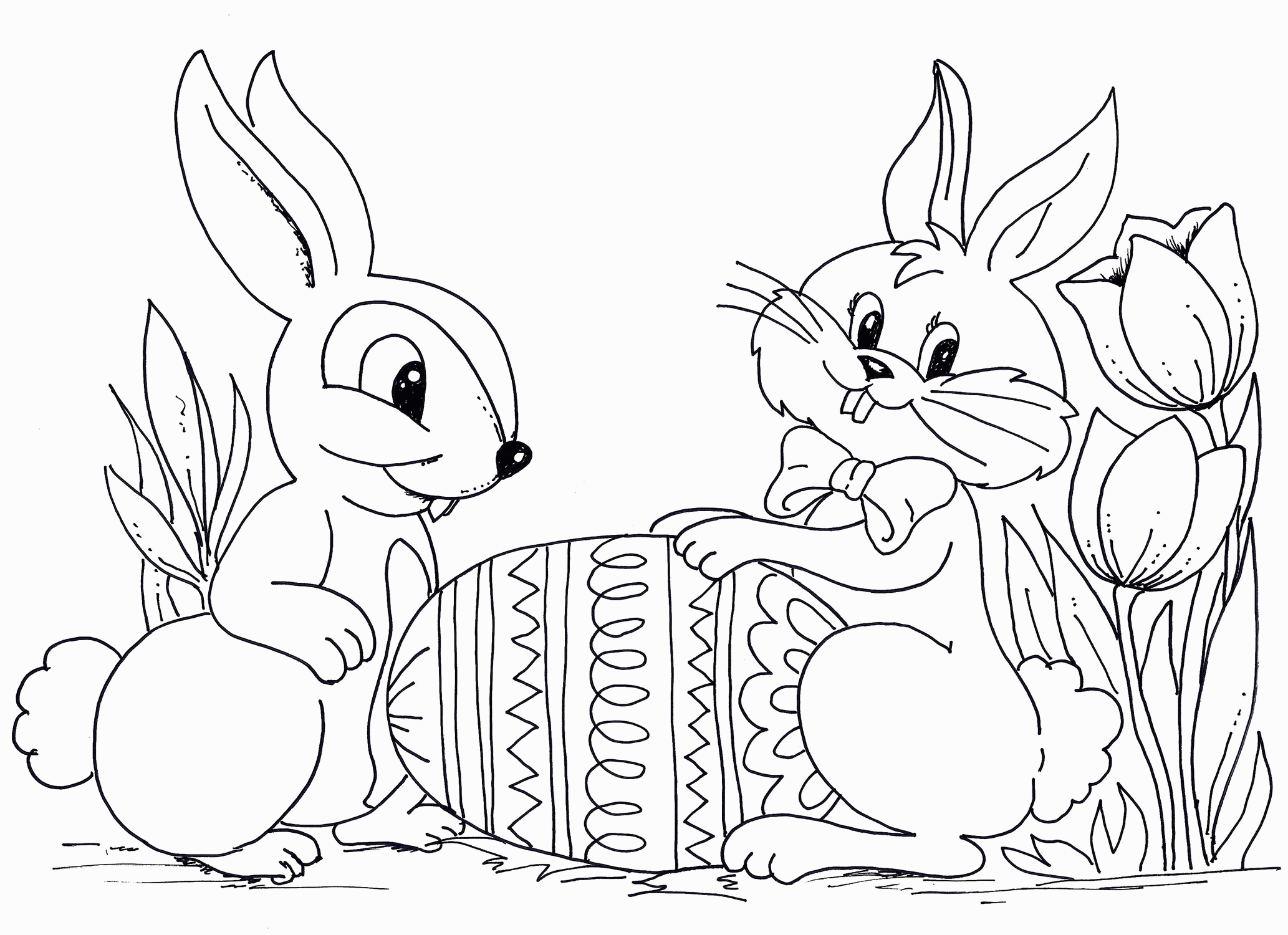 Easter Coloring Pages and Silhouettes to Download | CreativityWindowâ¢