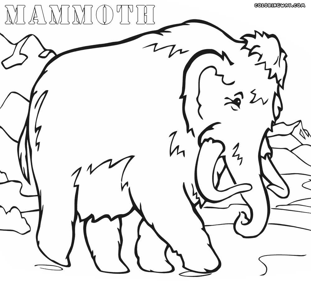 wooly mammoth coloring page - High Quality Coloring Pages