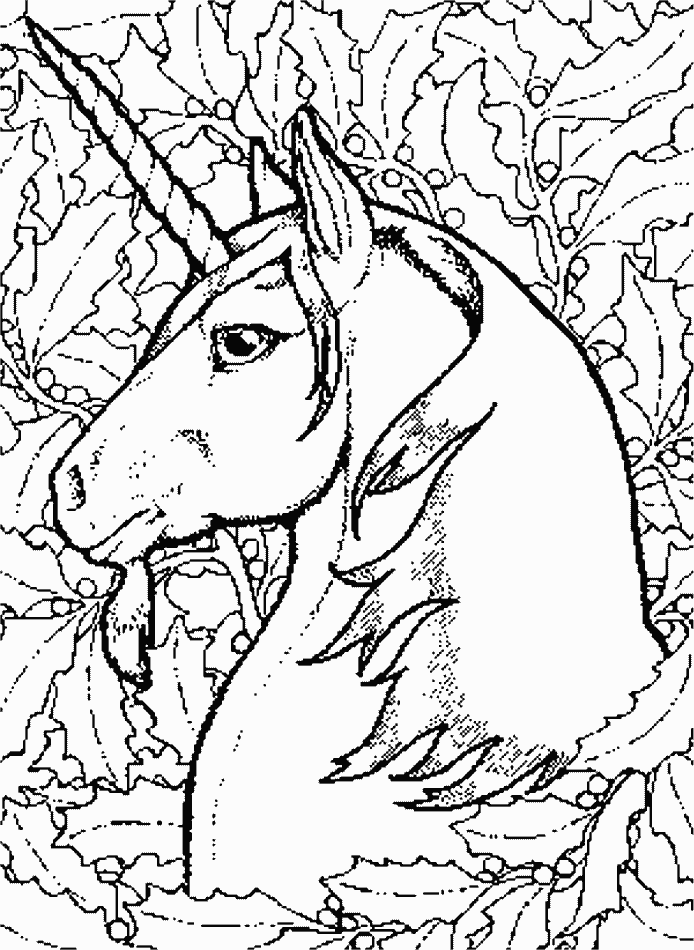 Realistic Unicorn Coloring Pages - Coloring Home