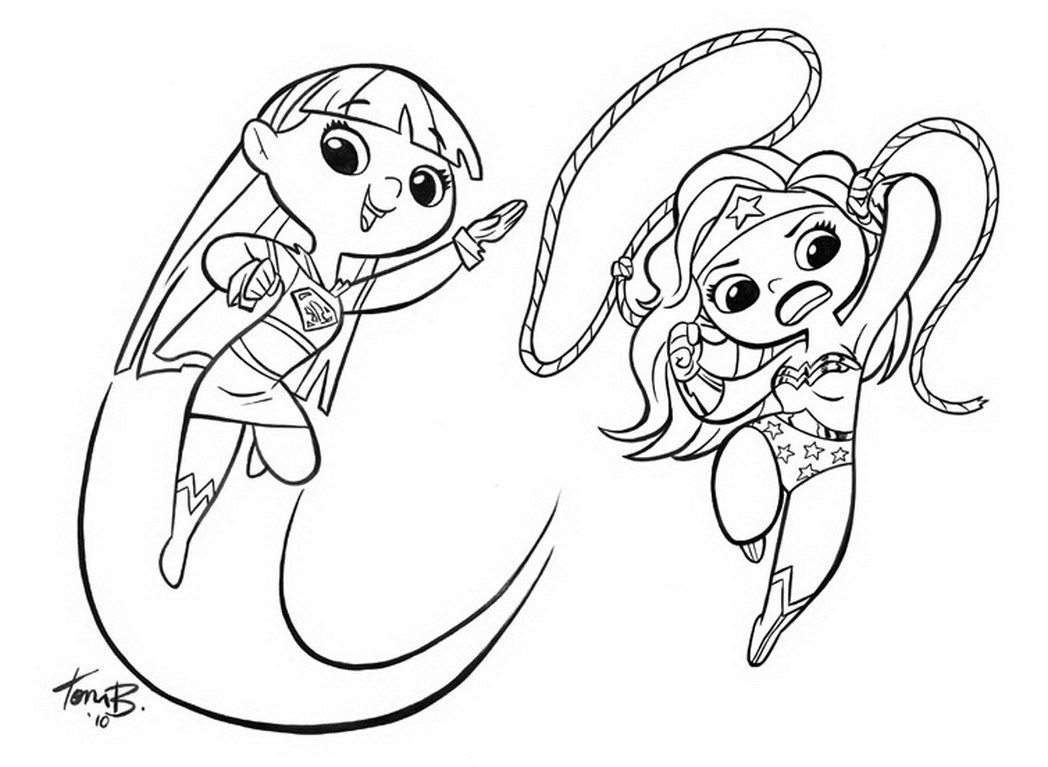 Supergirl Coloring Page - Coloring Pages for Kids and for Adults