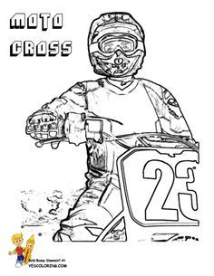 Dirt Bike S - Coloring Pages for Kids and for Adults