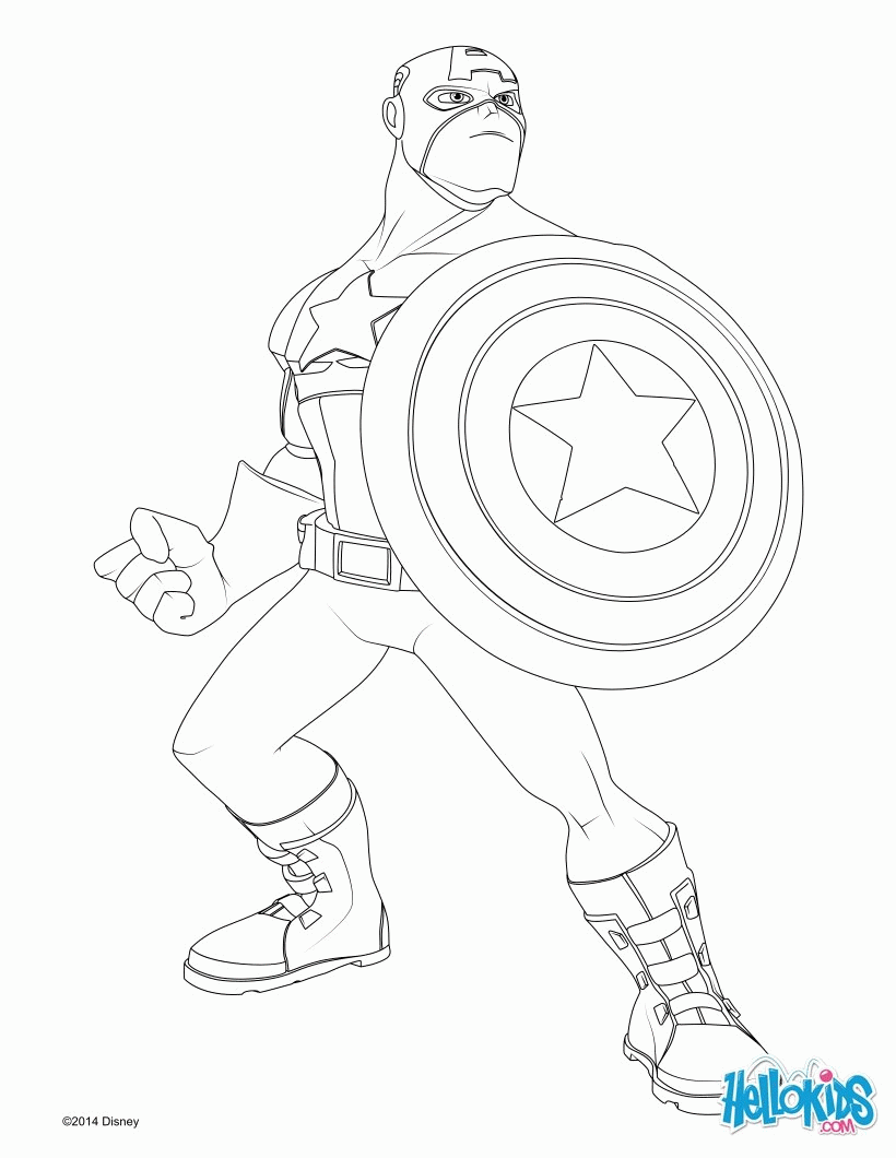 Avengers Captain America Coloring Pages   Coloring Home