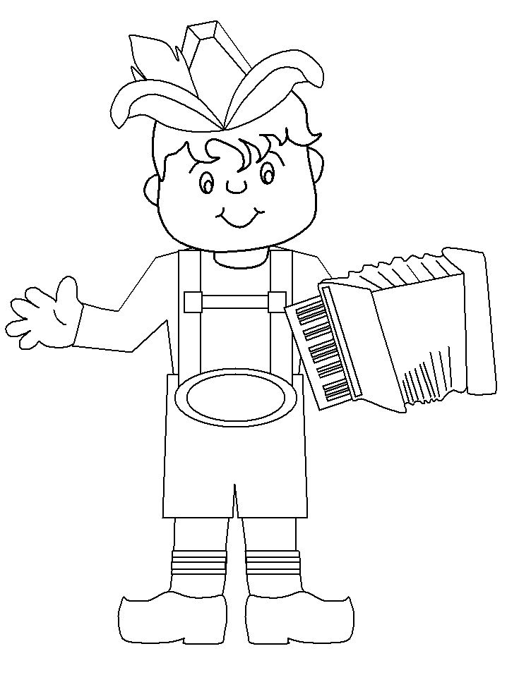 Lederhosen Germany Coloring Pages & Coloring Book