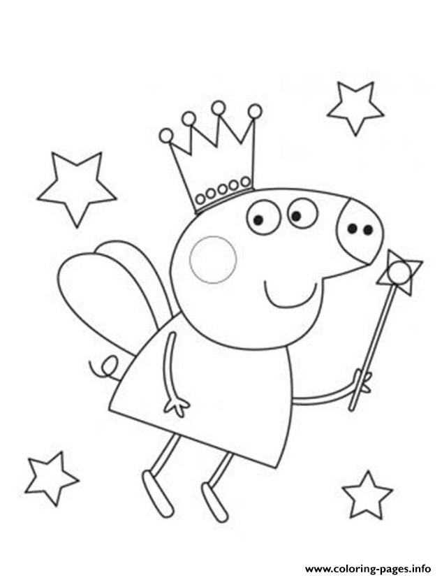 Print fairy peppa pig Coloring pages