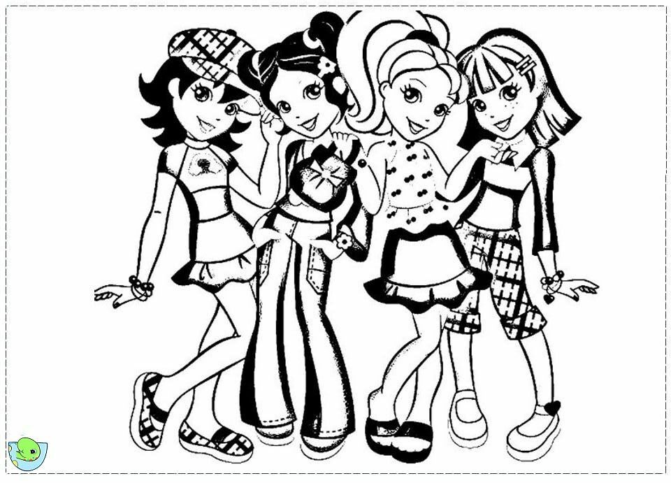 Polly Pocket Coloring page- DinoKids.org