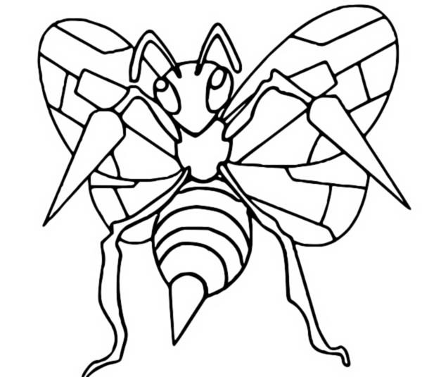 Coloring Pages Pokemon - Beedrill - Drawings Pokemon