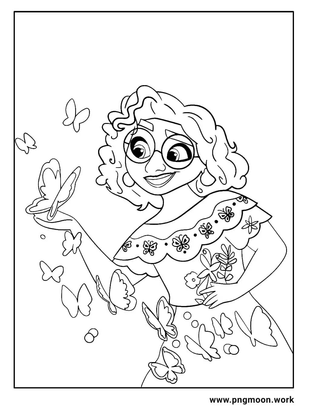Encanto Coloring Pages - Pngmoon- PNG images, Coloring Pages