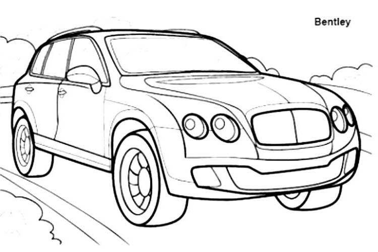 Bentley Coloring Pages to download and print for free
