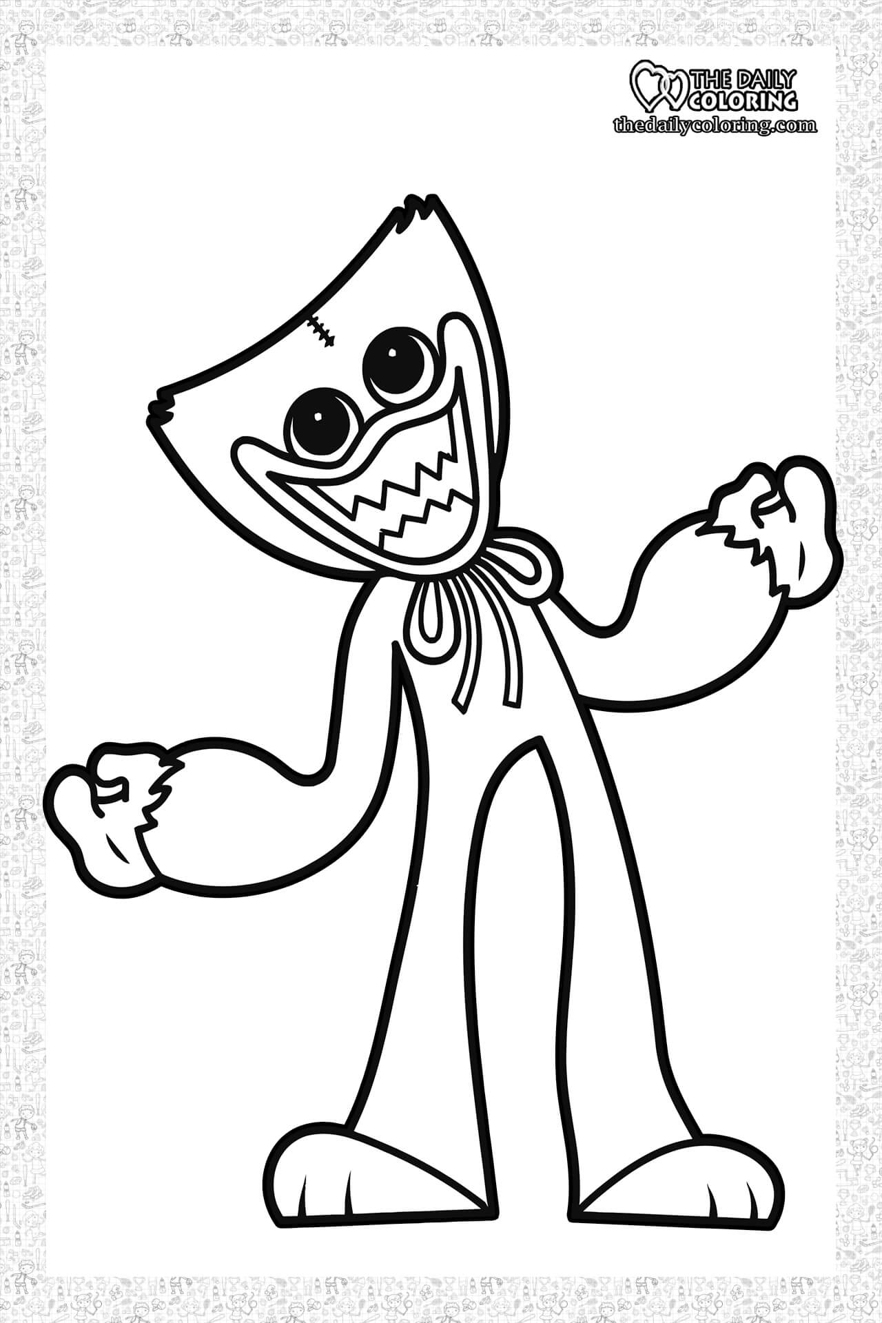 Monster Huggy Wuggy Coloring Page Printable Coloring - vrogue.co