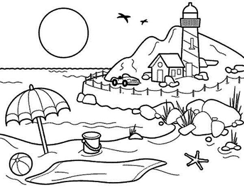15 Enticing Summer Coloring Pages for Everyone in 2022