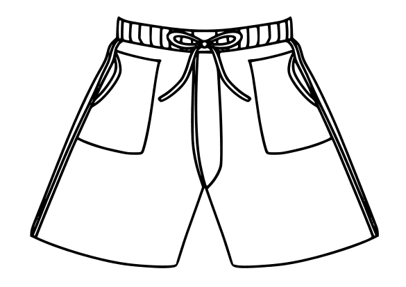Boys Swimwear free coloring book page for kids!