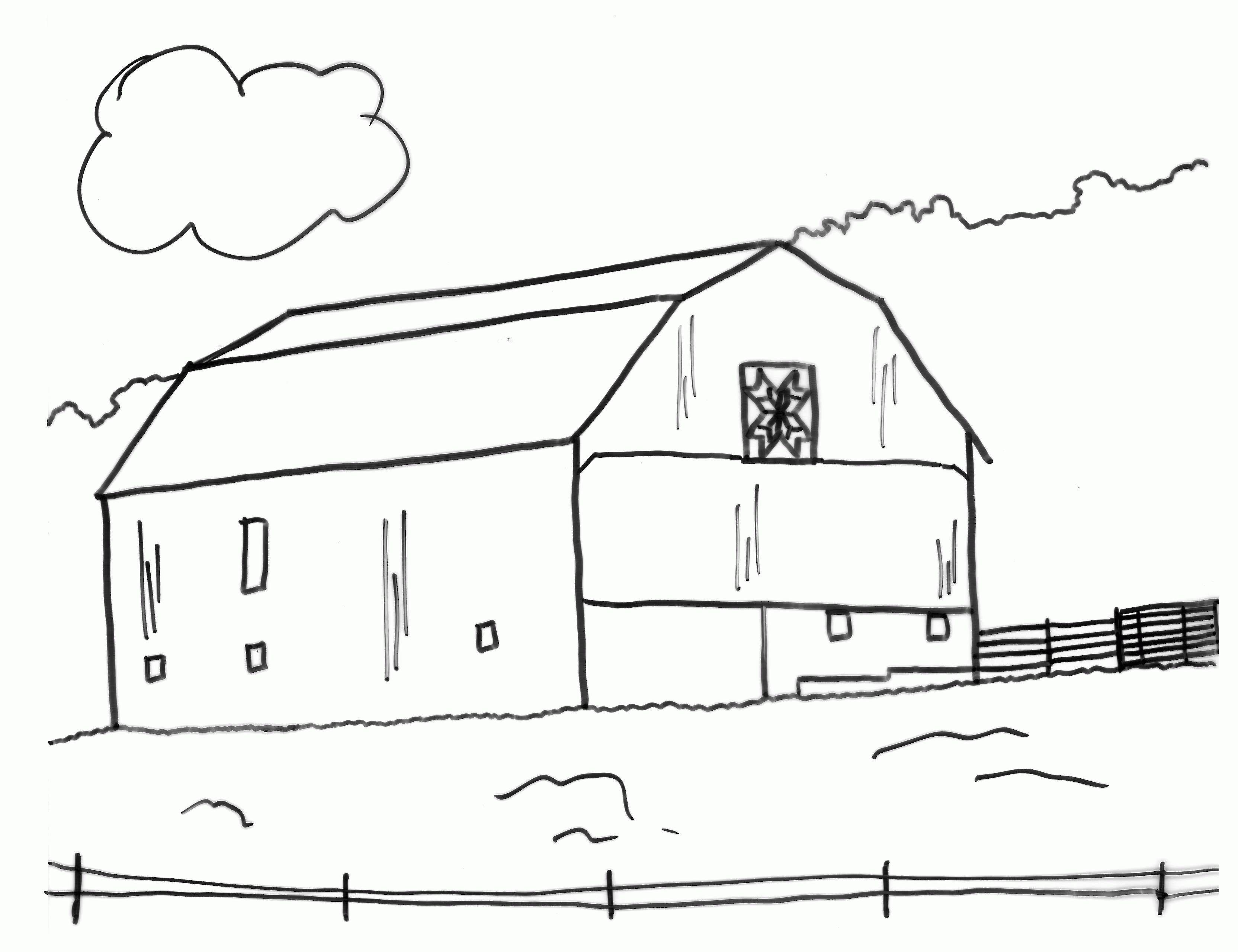 Configuration Free Coloring Pages Of Old Barns - Widetheme