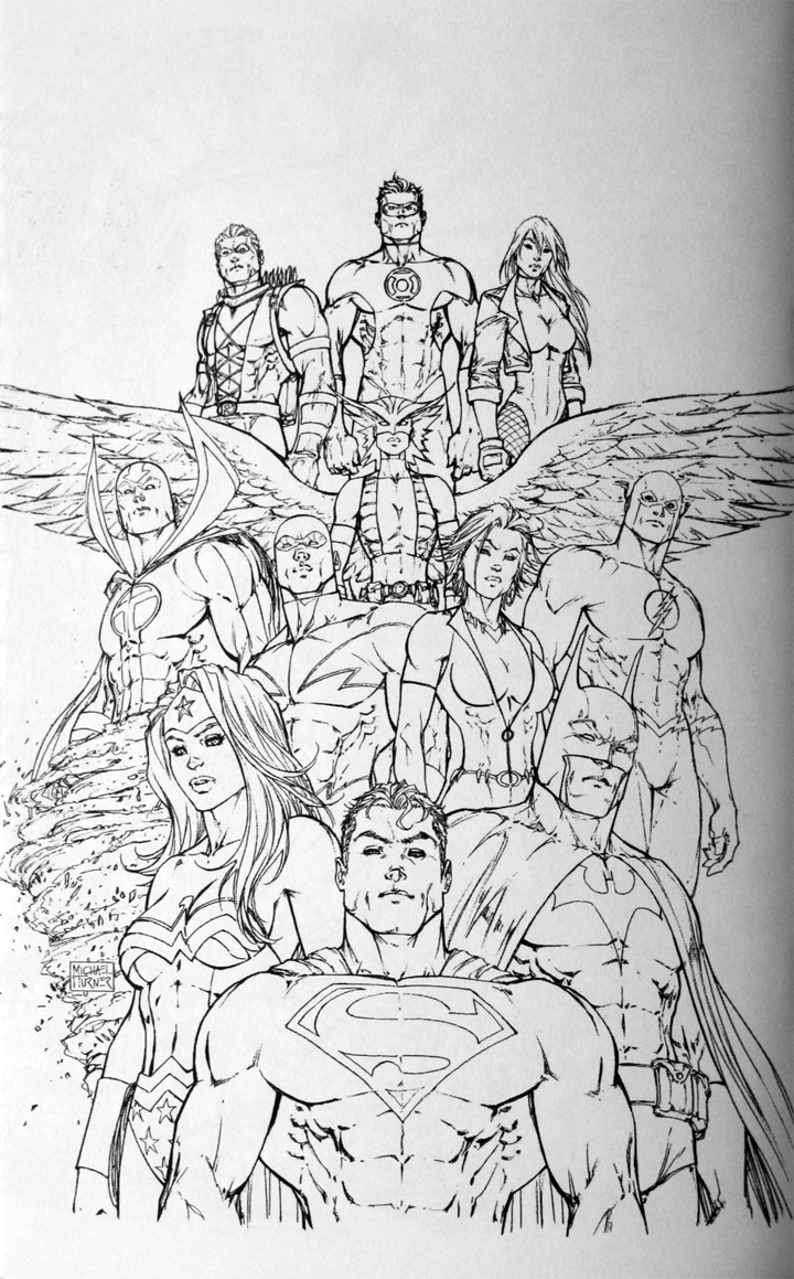Justice League Of America - Coloring Pages for Kids and for Adults