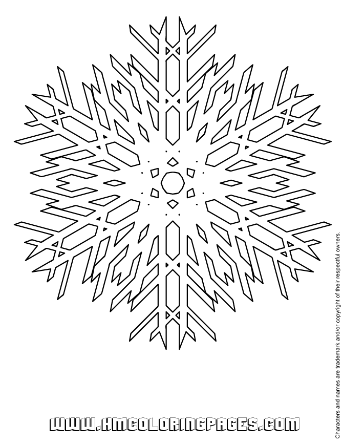 Free Printable Snowflake Coloring Pages | H & M Coloring Pages