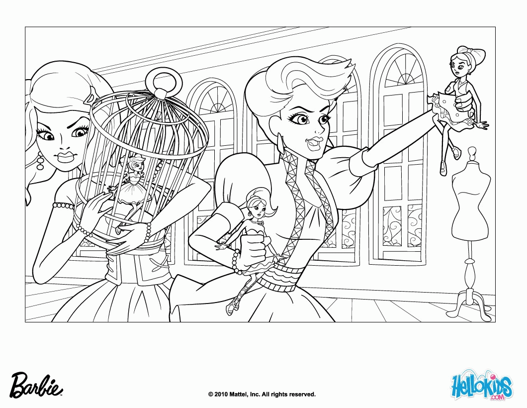 Barbie A FASHION FAIRYTALE coloring pages - Jacqueline and the ...