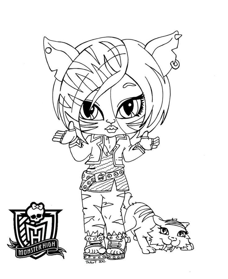 Baby Monster High Coloring Pages | Monster High Classrooms ...