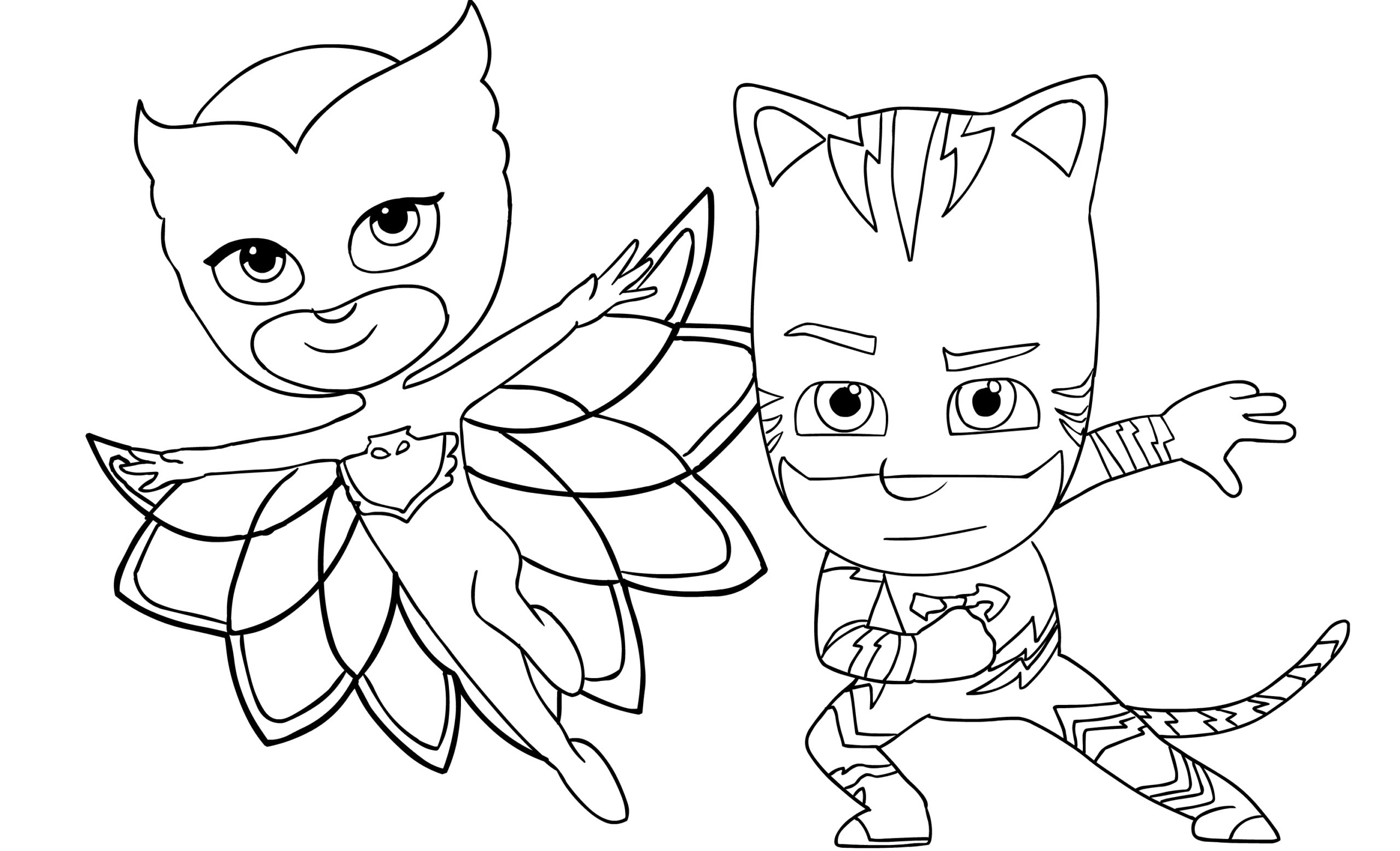 Coloring Page Catboy / PJ MASKS Coloring Book | Drawing and Coloring PJ