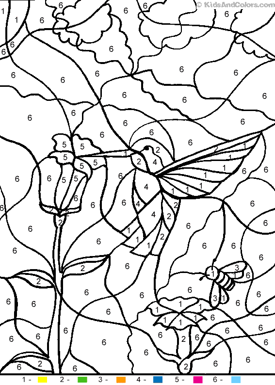 Color By Number Designs Coloring Pages - Coloring Home