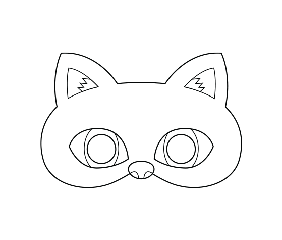 Download this Black Cat Printable Coloring Mask and other free printables  from MyScrapNook.com | Cat coloring page, Black cat printable, Printable coloring  masks