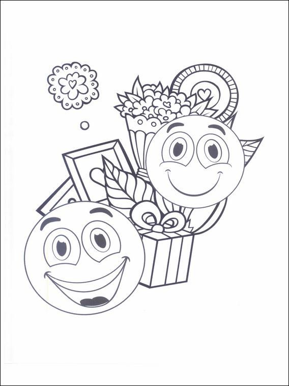 Emojis - Emoticons Coloring Pages 27 | Emoji coloring pages, Love coloring  pages, Cartoon coloring pages