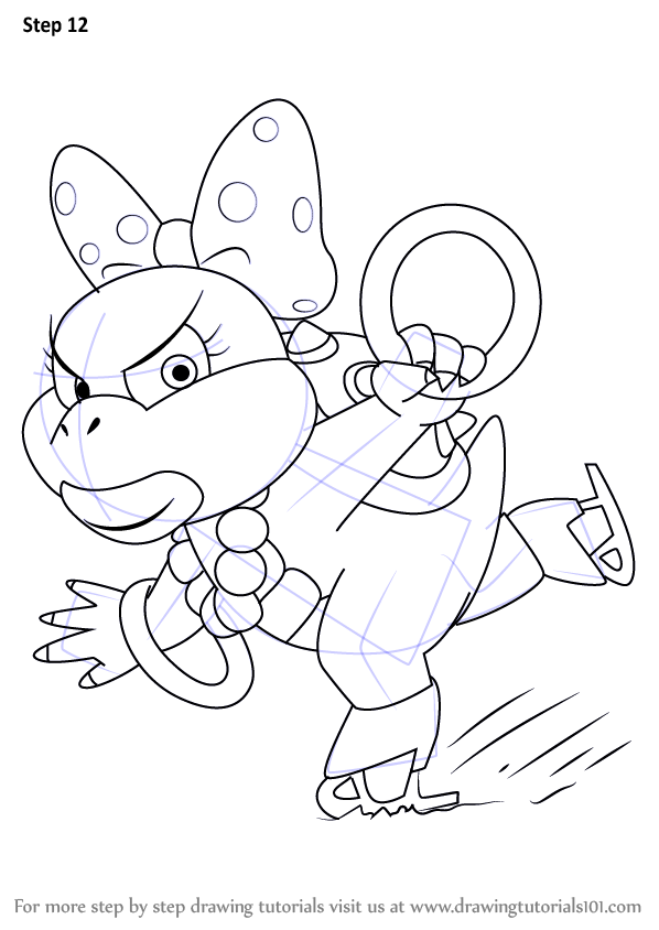 Learn How to Draw Wendy O. Koopa from Koopalings (Koopalings) Step by Step  : Drawing Tutorials | Drawing tutorial, Drawings, Unicorn coloring pages
