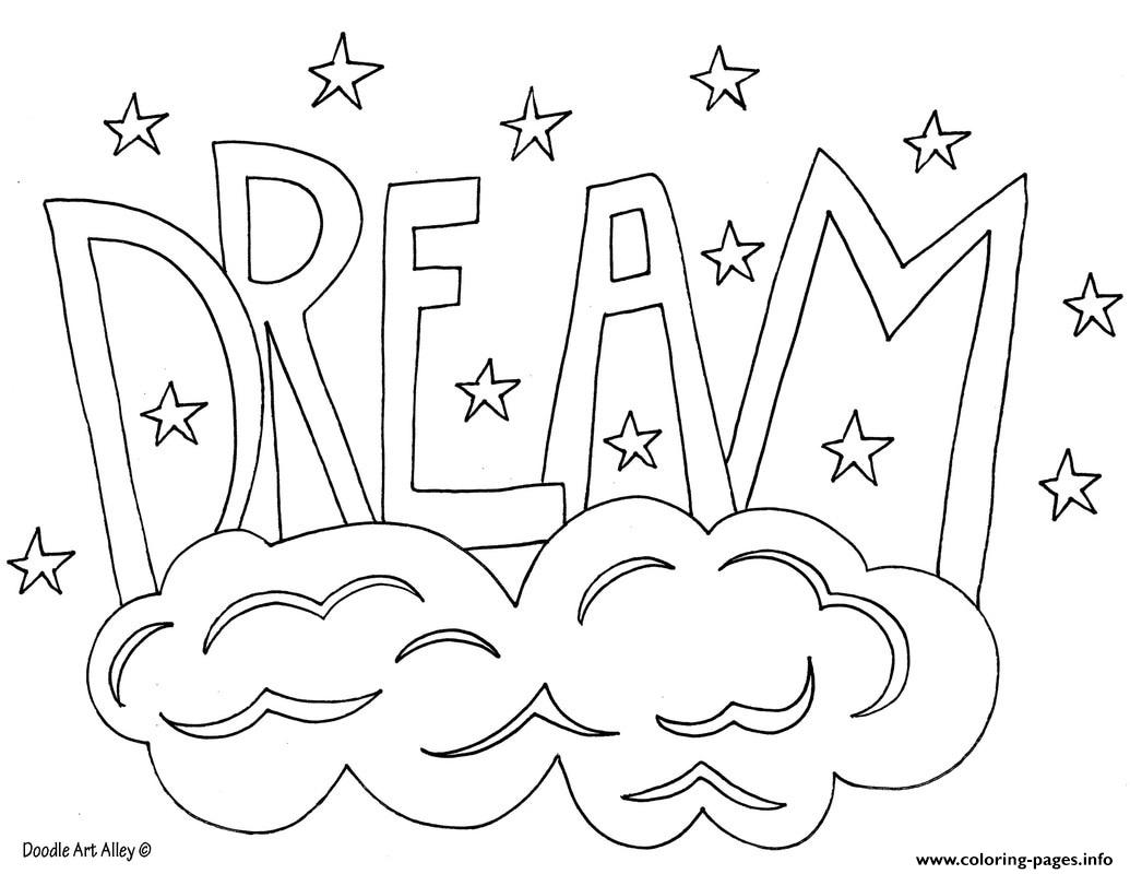 Dreams Coloring Pages Coloring Home