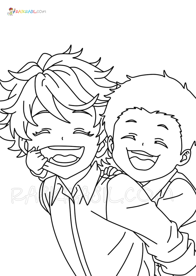 The Promised Neverland Coloring Pages | New Pictures Free Printable