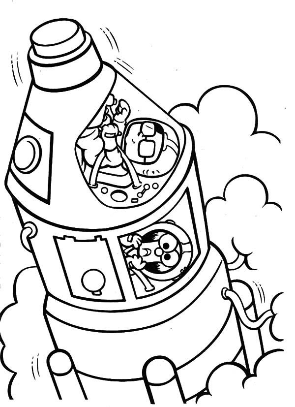 Muppet Babies Space Travel Coloring Pages | Best Place to Color