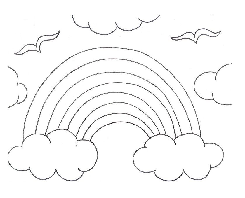 Best Photos of Rainbow Coloring Pages - Rainbow Coloring Pages for ...