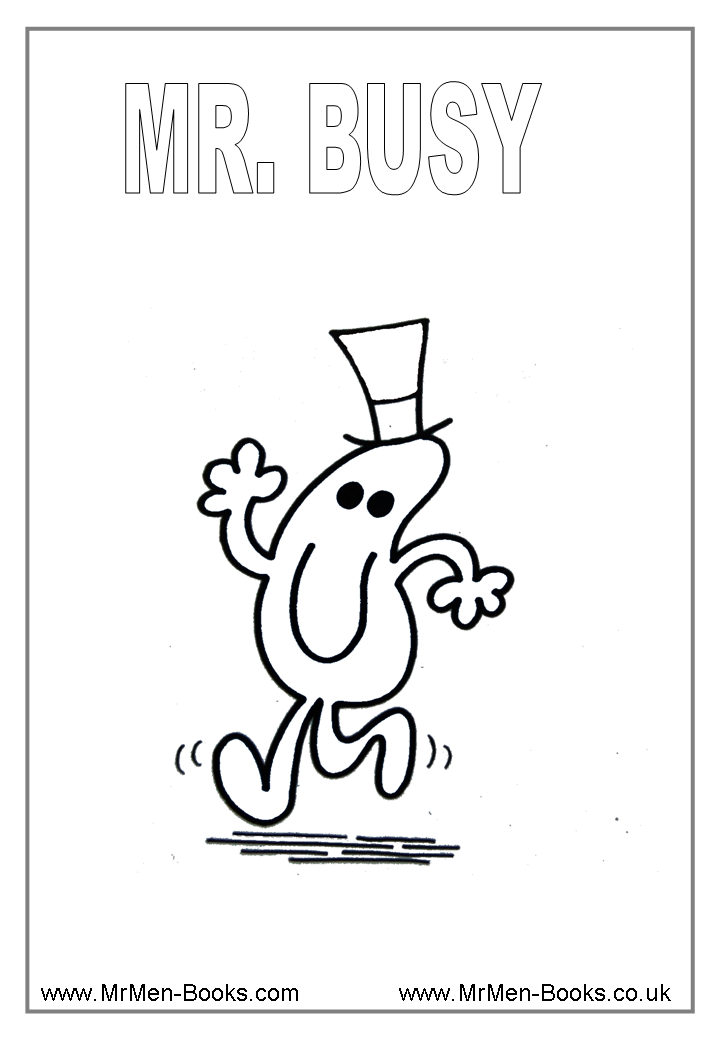 Colouring pages, Mr men and Printables
