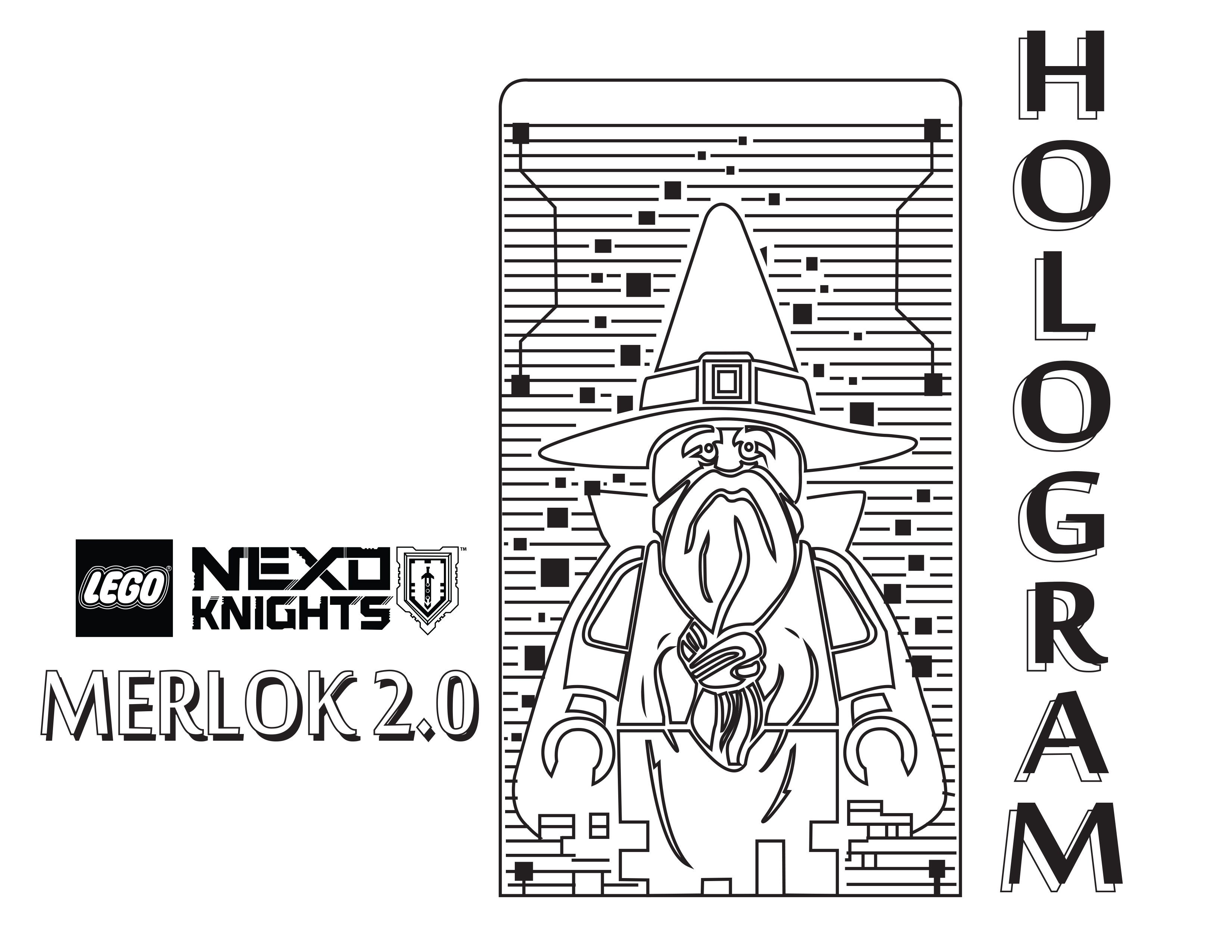 Merlock 2.0 Coloring Page, Printable Sheet - LEGO Nexo Knights