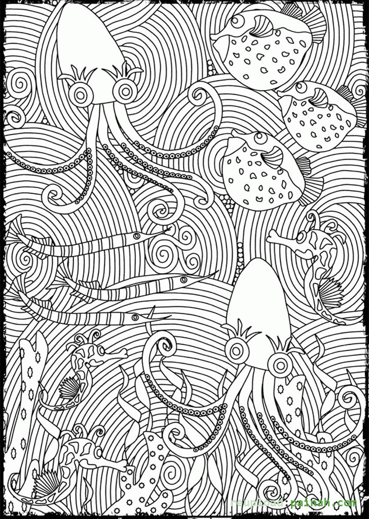 Advanced Coloring Pages Of Animals - Coloring Home