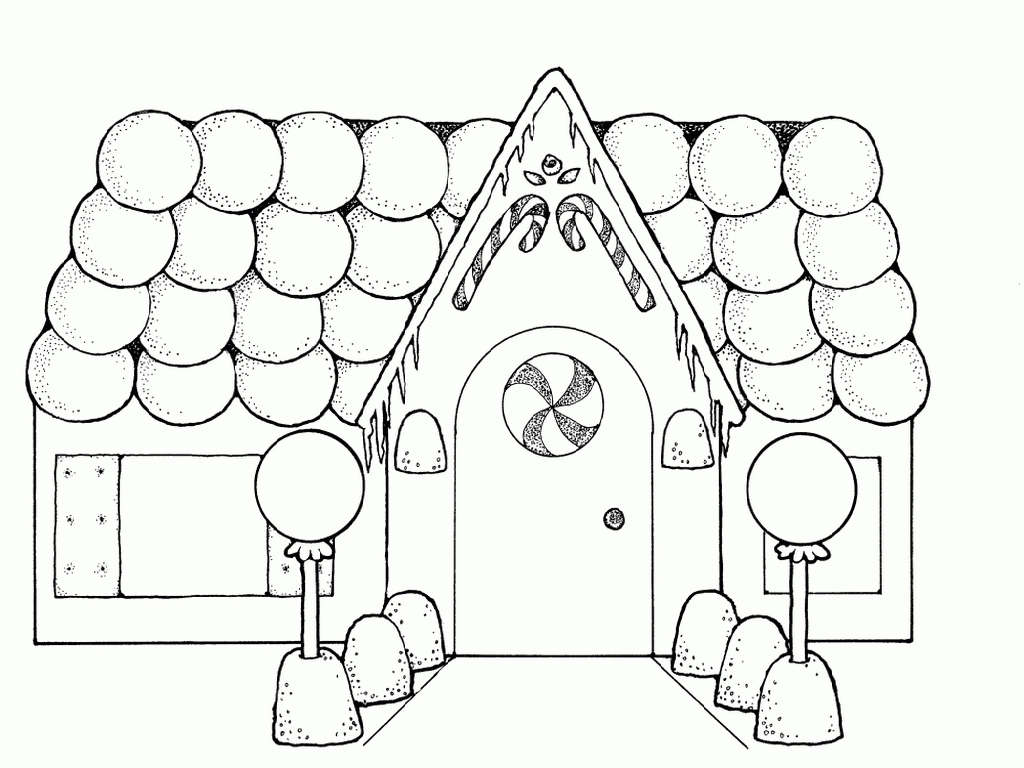 Download Free Printable Christmas Gingerbread House Coloring Pages Best Coloring Home