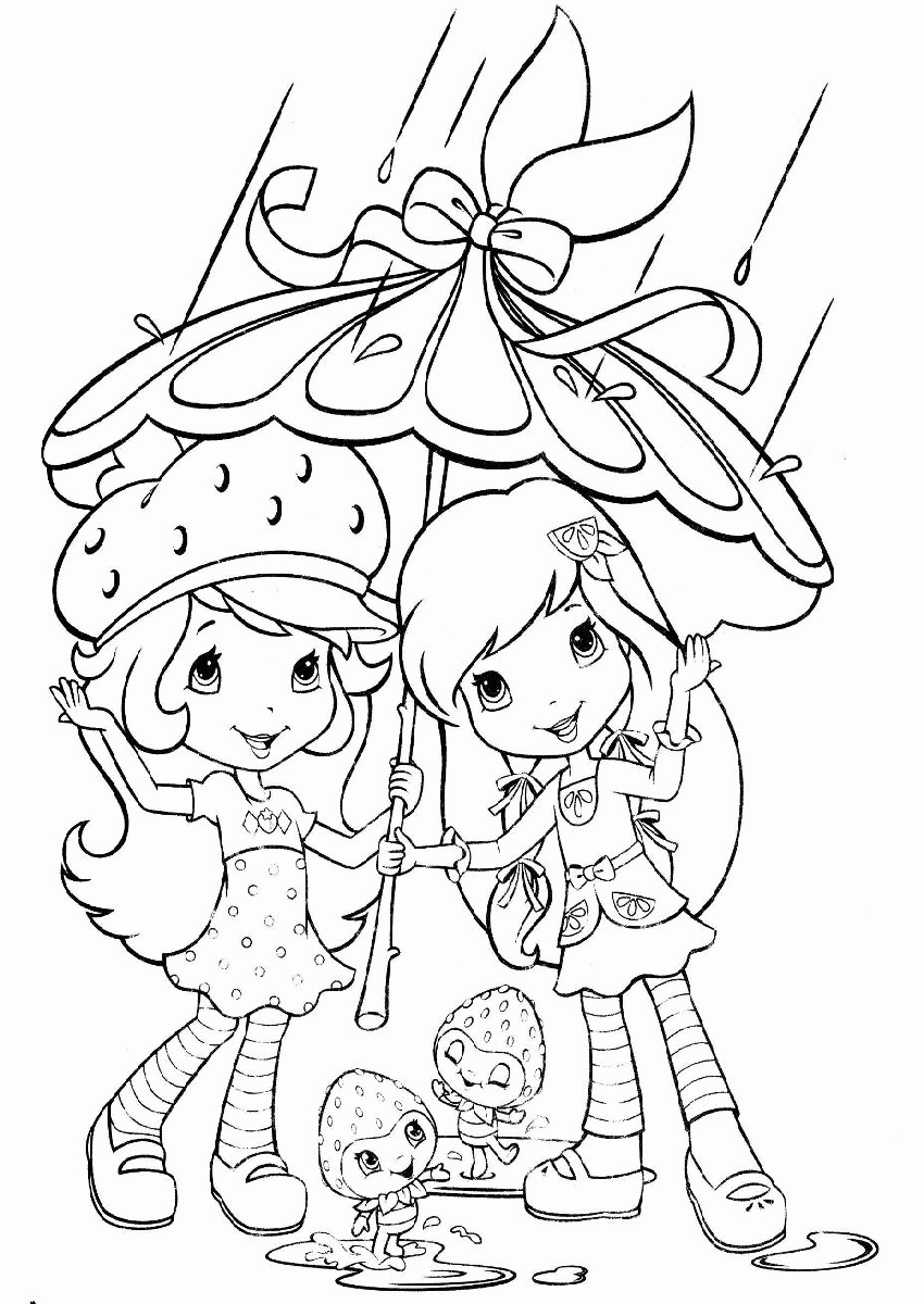 Strawberry Shortcake And All Friends Coloring Pages - Coloring Home