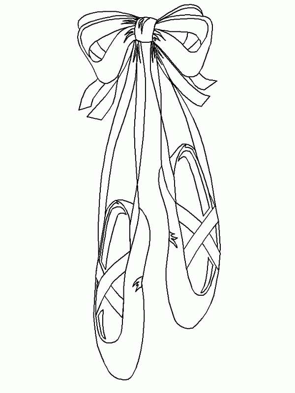 Ballerina Shoes Collection Coloring Pages | Bulk Color
