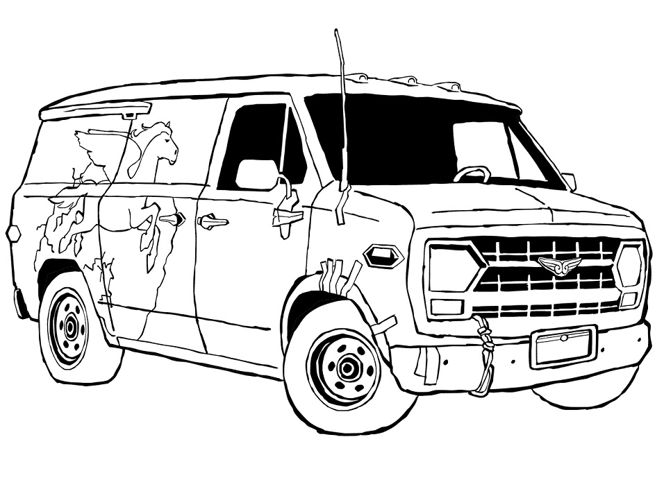 Van Coloring Pages - Free Printable Coloring Pages for Kids