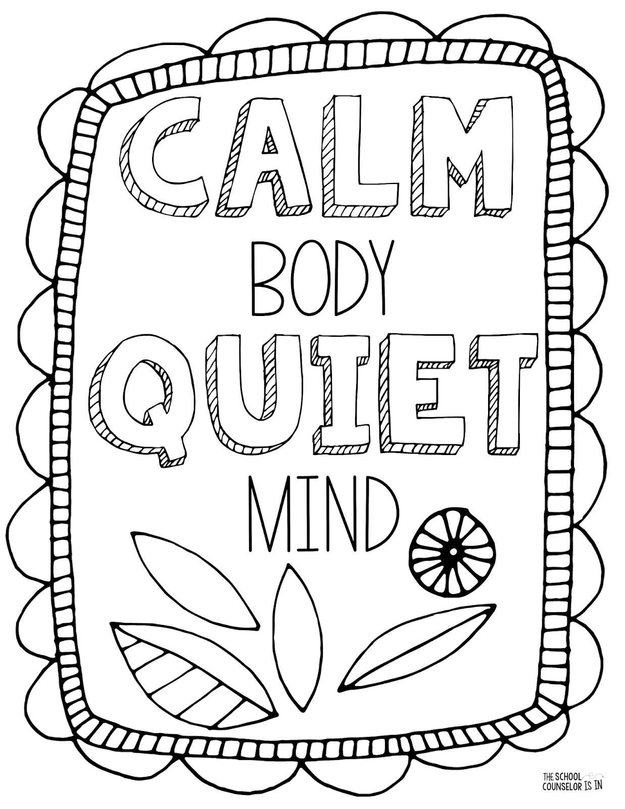 Mindfulness Coloring Sheetstheschoolcounselorisin.blogspot.com