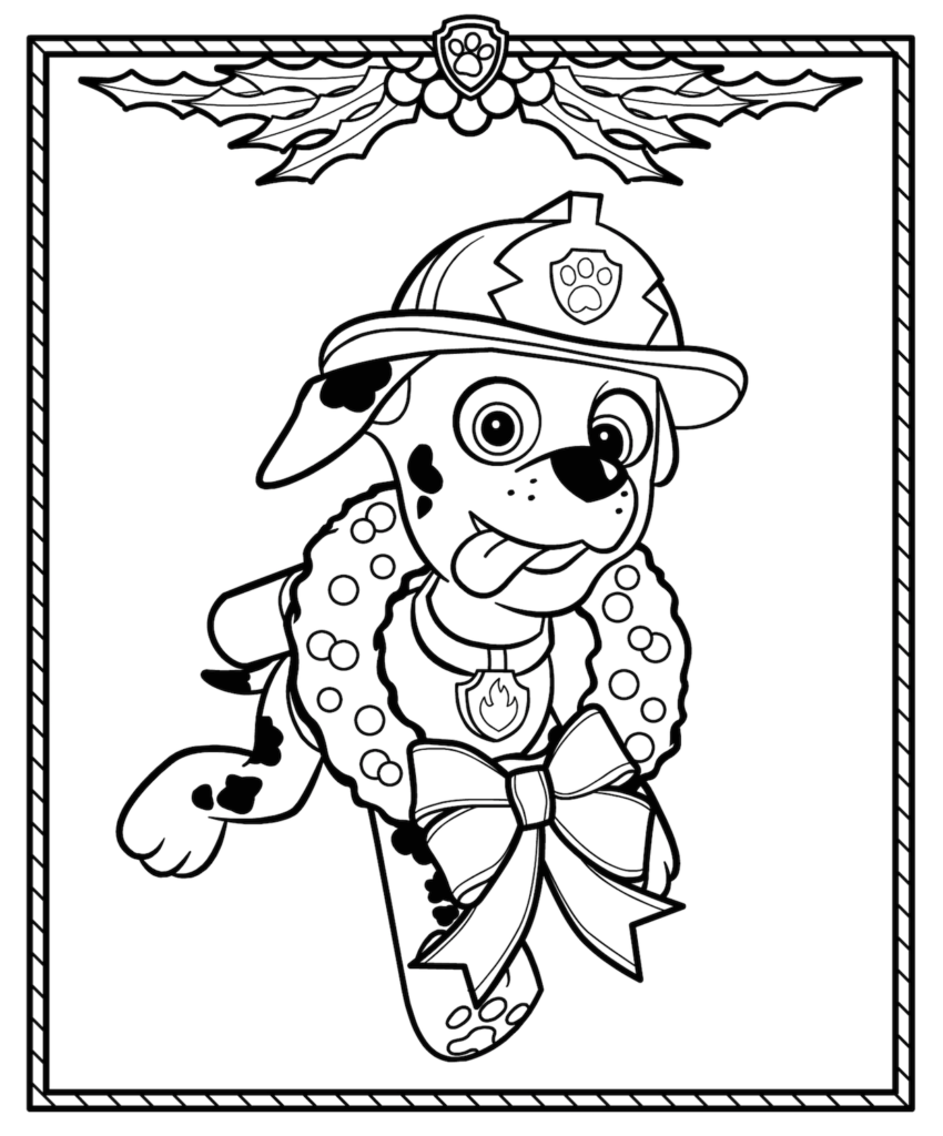 Christmas Coloring Books For Kids Picture Inspirations Pages Paw Patrol  850×1024 Free Printable Bookvg – Approachingtheelephant
