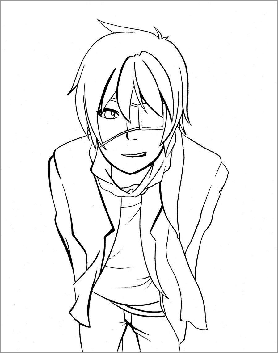 Astonishing Unbelievable Anime Boy Coloring Page   ColoringBay ...